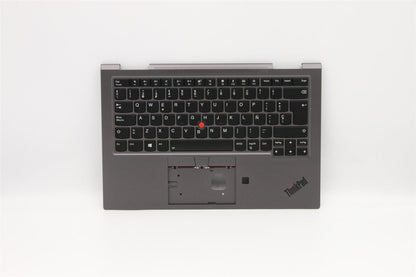 Lenovo Yoga X1 4th Gen Keyboard Palmrest Top Cover Spanish Grey 5M10V24865