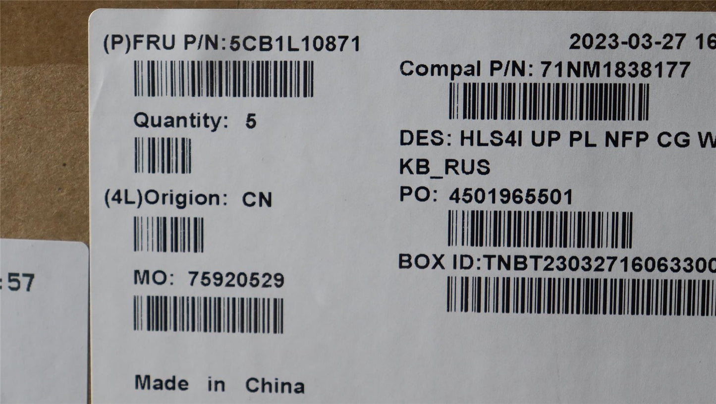 Lenovo IdeaPad 5 14ABR8 5 14IAH8 Palmrest Cover Touchpad Keyboard 5CB1L10871