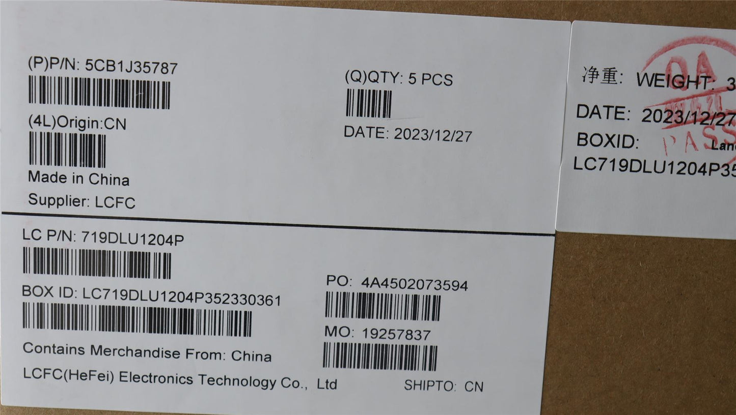 Lenovo 5 14IAU IP 5 14IAU7 Palmrest Cover Touchpad Keyboard Belgian 5CB1J35787