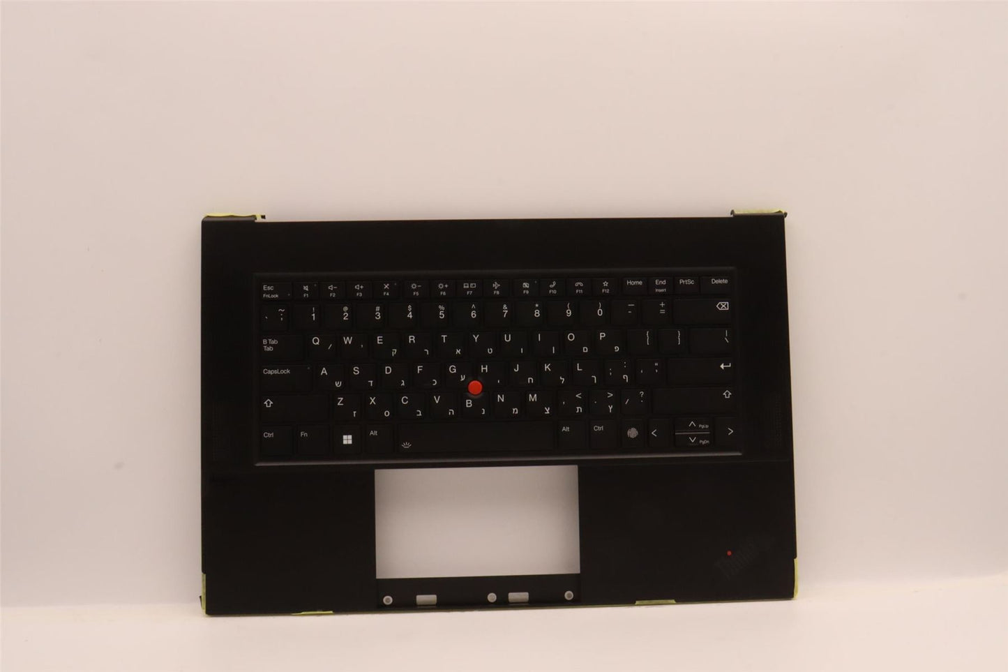Lenovo ThinkPad Z16 Gen 1 Keyboard Palmrest Top Cover Hebrew Black 5M11J13401