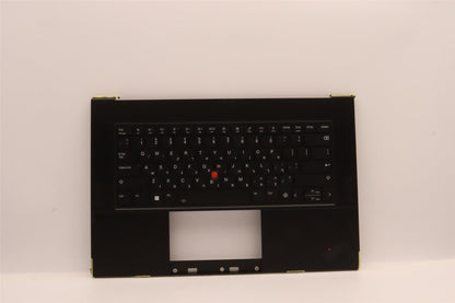 Lenovo ThinkPad Z16 Gen 1 Keyboard Palmrest Top Cover Hebrew Black 5M11J13401