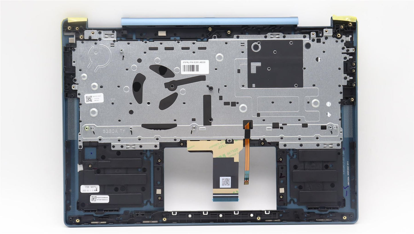 Lenovo Yoga 7 14ARP8 Palmrest Cover Touchpad Keyboard US Blue 5CB1L48339