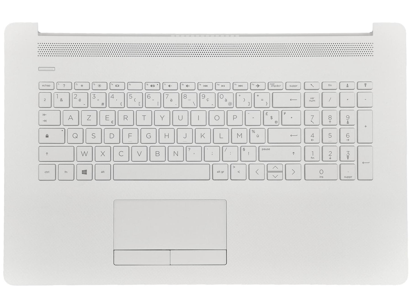 Genuine HP 17-BY 17-CA Palmrest Touchpad Cover Keyboard French White L92782-051