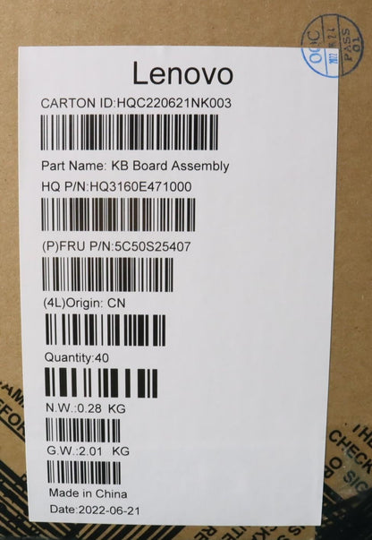Lenovo CARDPOP H 21D1_ET USB Board 5C50S25407