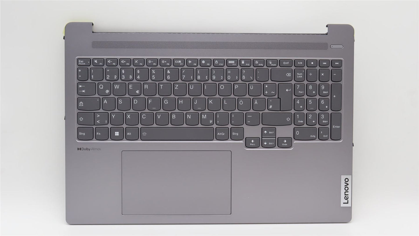 Lenovo V15 G4 AMN Palmrest Cover Touchpad Keyboard German Grey 5CB1L09254