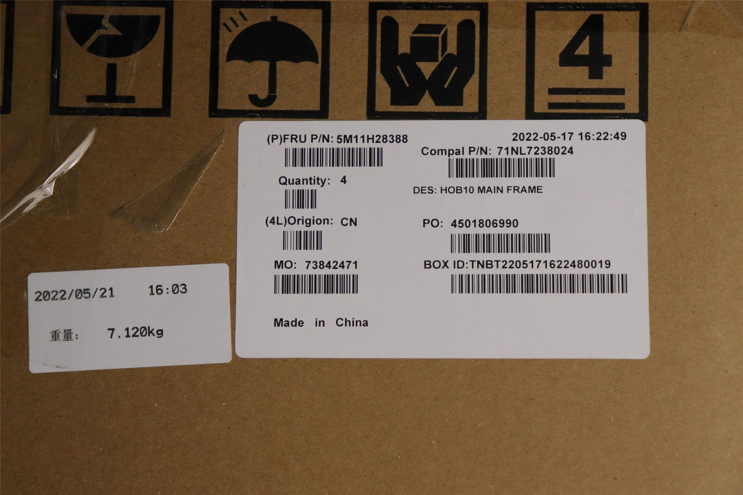 Lenovo MECH_ASM FRU,MECH_ASM,M_FM_NT_A570-24IAP 5M11H28388