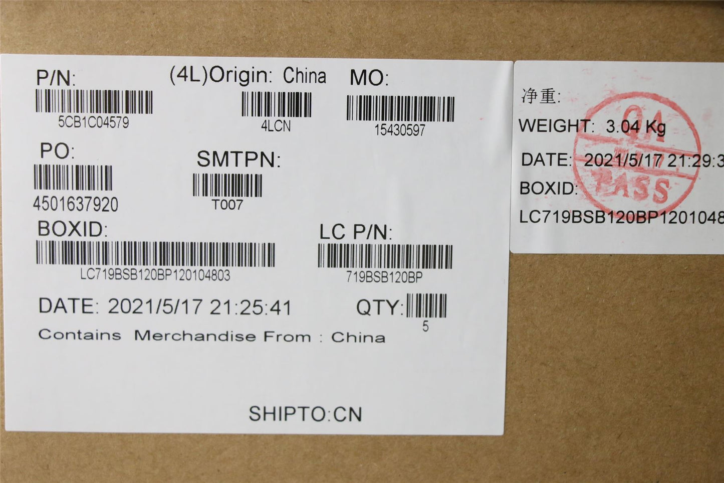 Lenovo Upper Case ASM_KOR L82H7 SDNFPNBLD 5CB1C04579