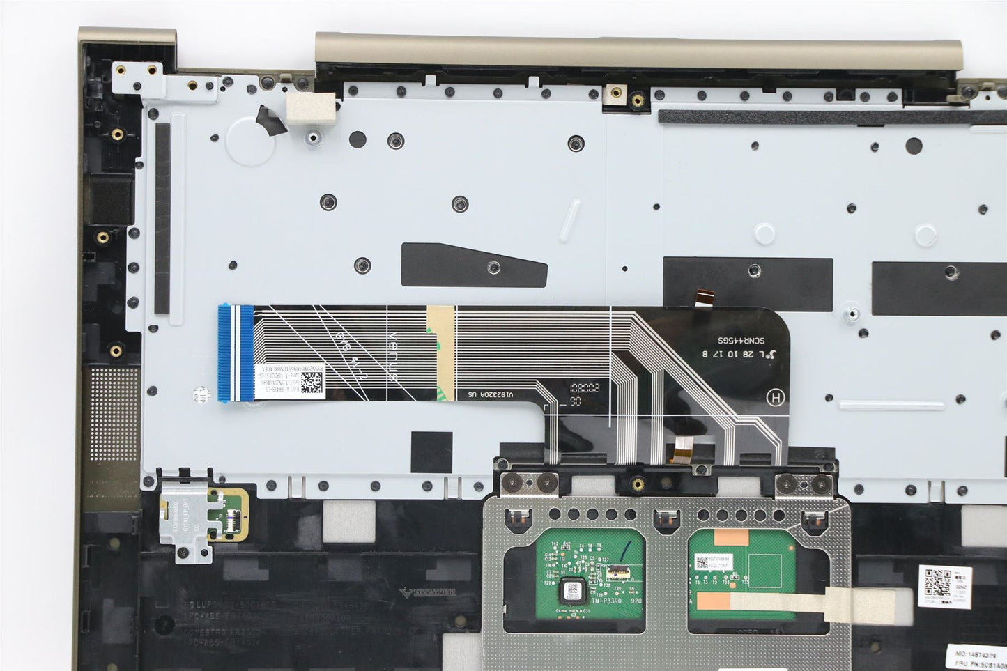 Lenovo Yoga 7-14ITL5 Keyboard Palmrest Top Cover US Dark Moss 5CB1A08879