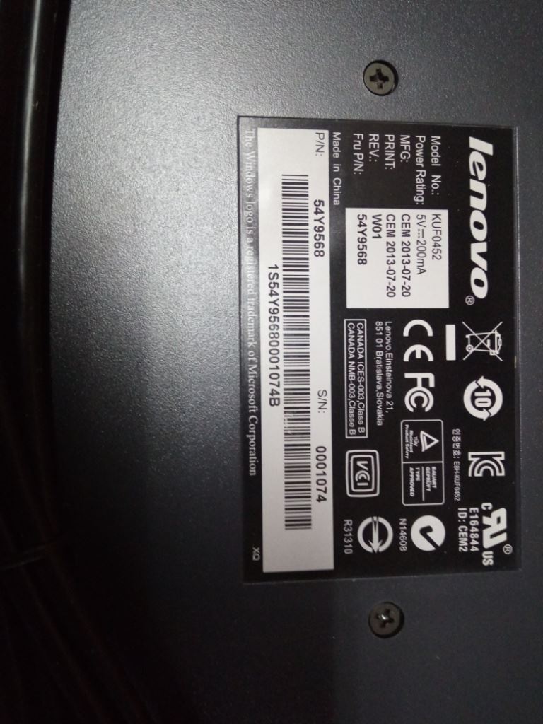 Lenovo FP(EPEAT GOLD),ES Spanish Keyboard 54Y9568