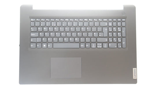 Lenovo V17 G4 IRU Palmrest Cover Touchpad Keyboard UK Iron Gray 5CB1L79616