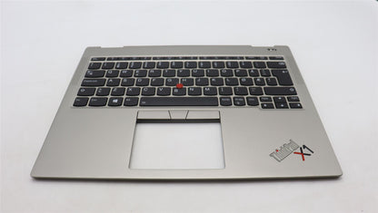 Lenovo ThinkPad X1 Keyboard Palmrest Top Cover Norwegian Titanium 5M11B59896