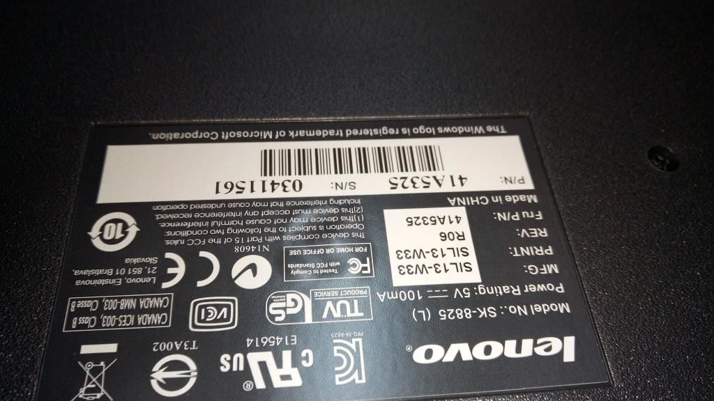 Lenovo Turkish 440 Keyboard 41A5325