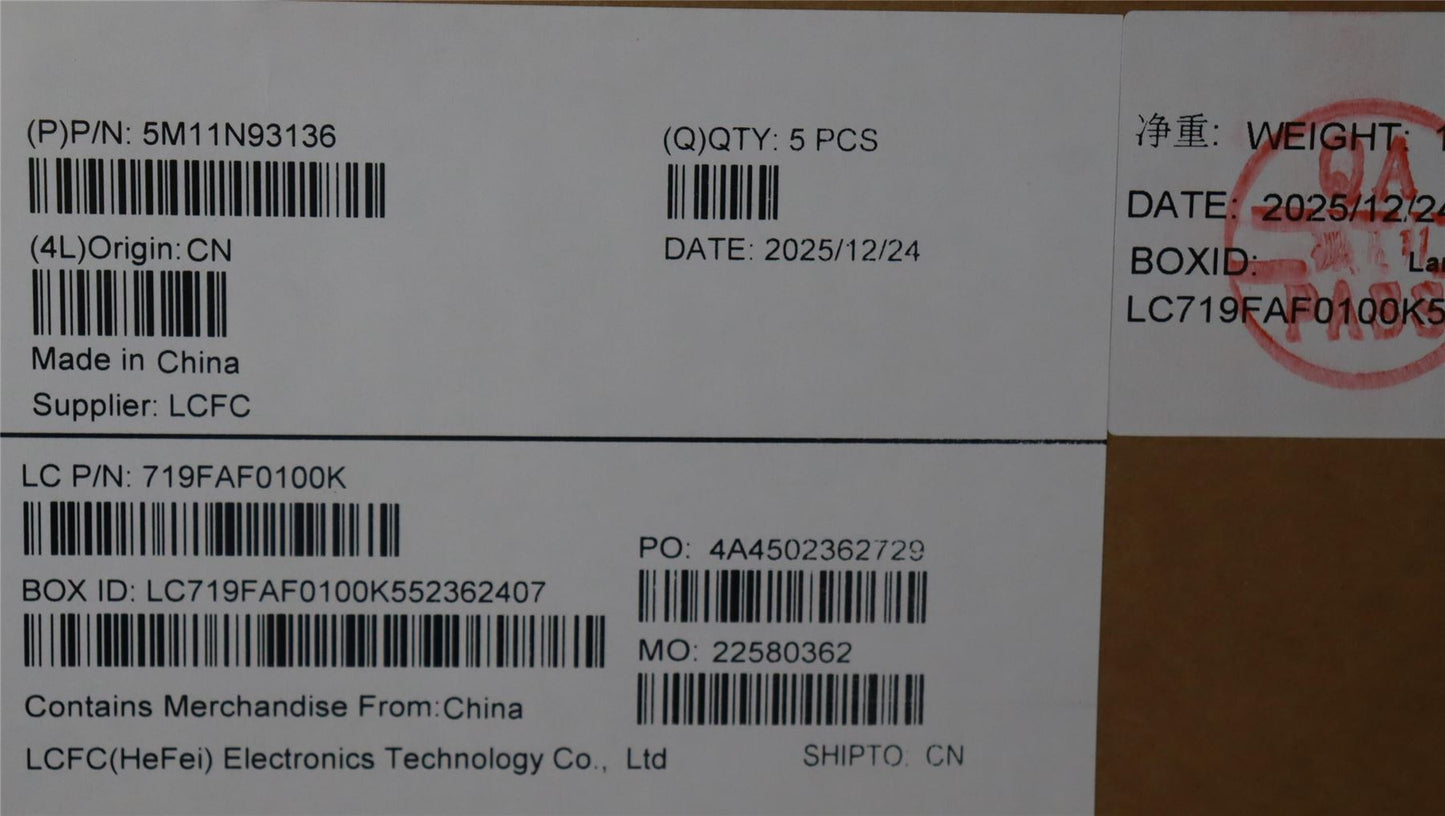 Lenovo MECH_ASM BL KB BK WW ARA PMX 5M11N93136