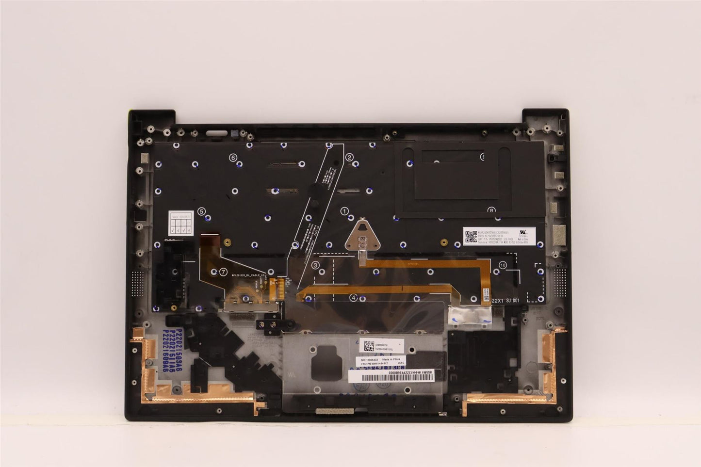 Lenovo Carbon X1 10th Tastatur Handballenauflage Obere Abdeckung Deutsch Schwarz 5M11H44253