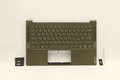 Lenovo Yoga 7-14ITL05 Keyboard Palmrest Top Cover Ukrainian Green 5CB1B06133