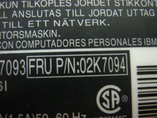 Lenovo DELTA3pin EMEA AC Charger Adapter 92P1029