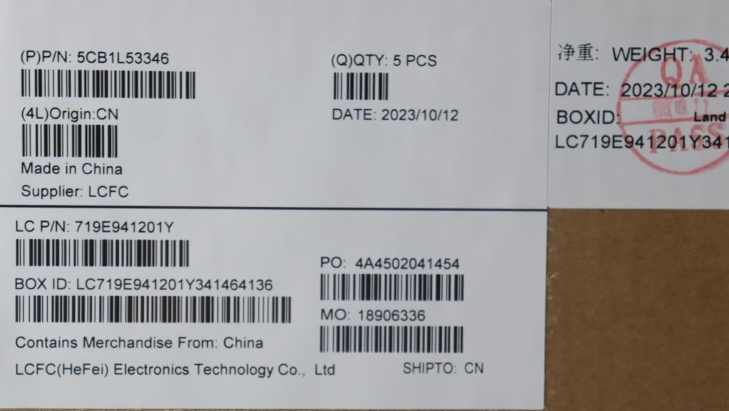 Lenovo Upper Case ASM_ITA L82X8 NFP NBLAG 5CB1L53346