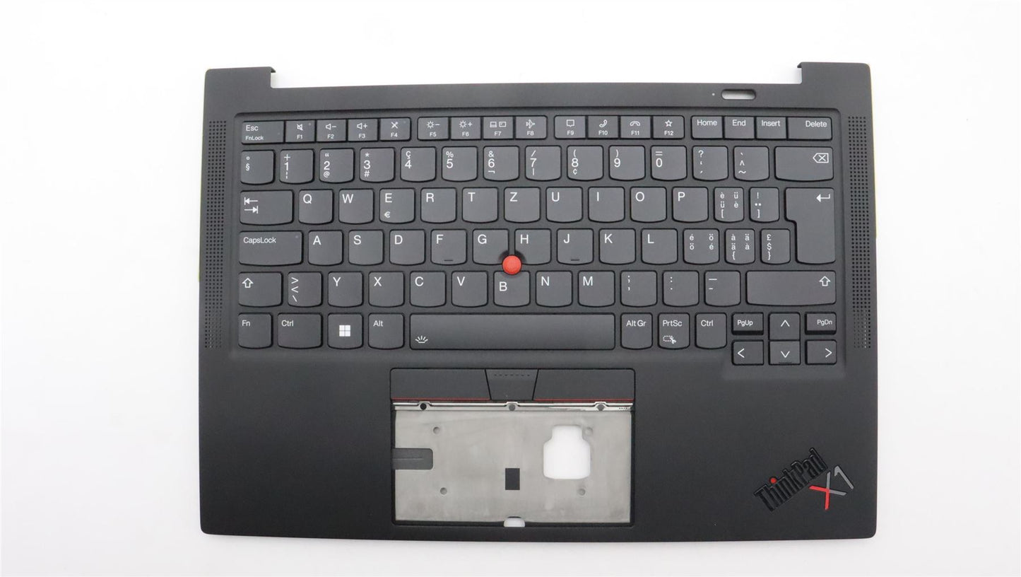 Lenovo Carbon X1 9th Keyboard Palmrest Top Cover German Black 5M11C53257