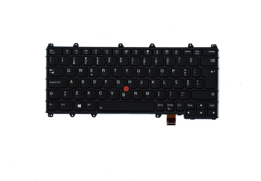 Lenovo Yoga 370 Keyboard Portuguese Black Backlit 01EN408