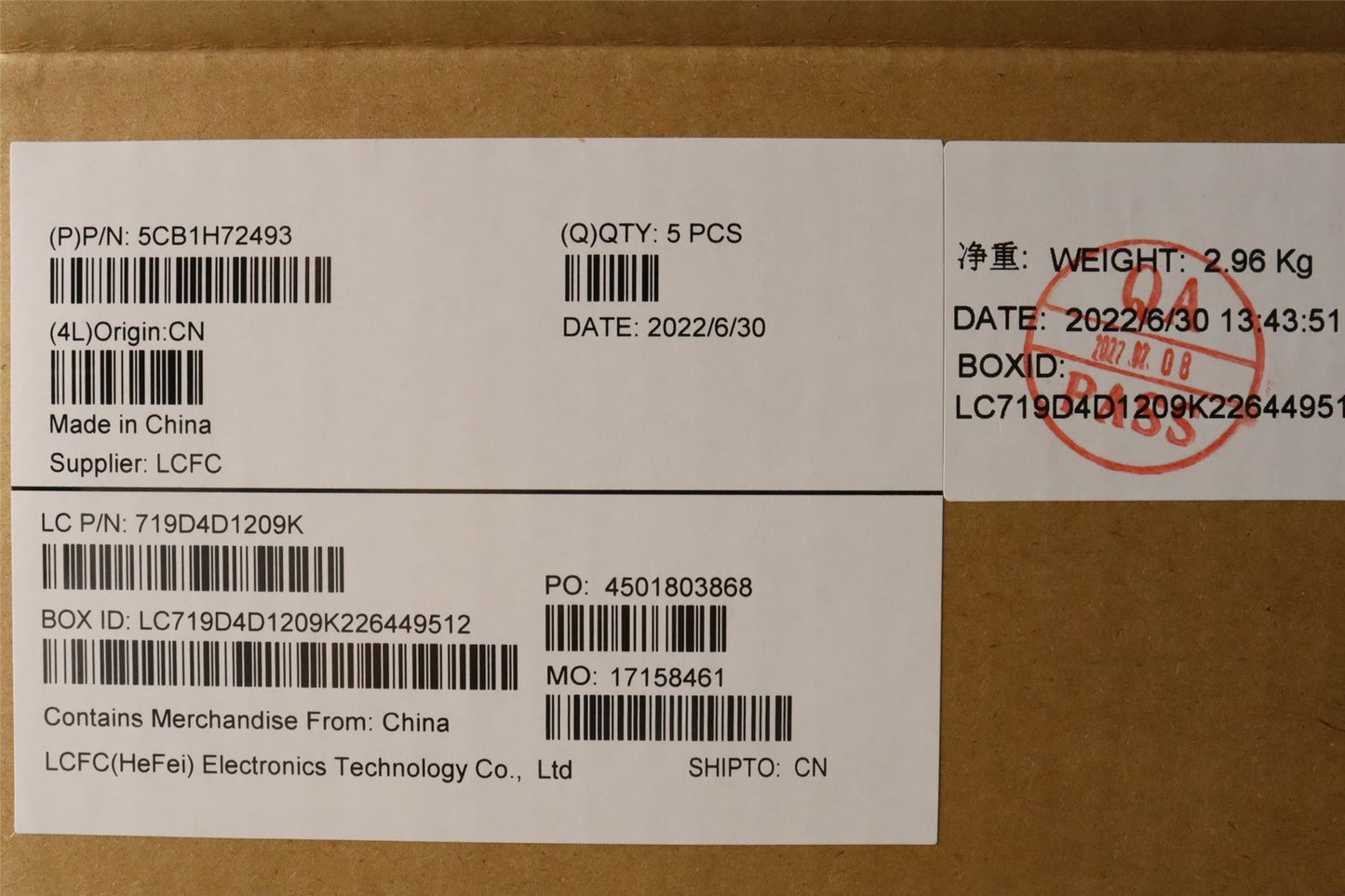 Lenovo Upper Case ASM_HBW L82RM AB_NFP 5CB1H72493