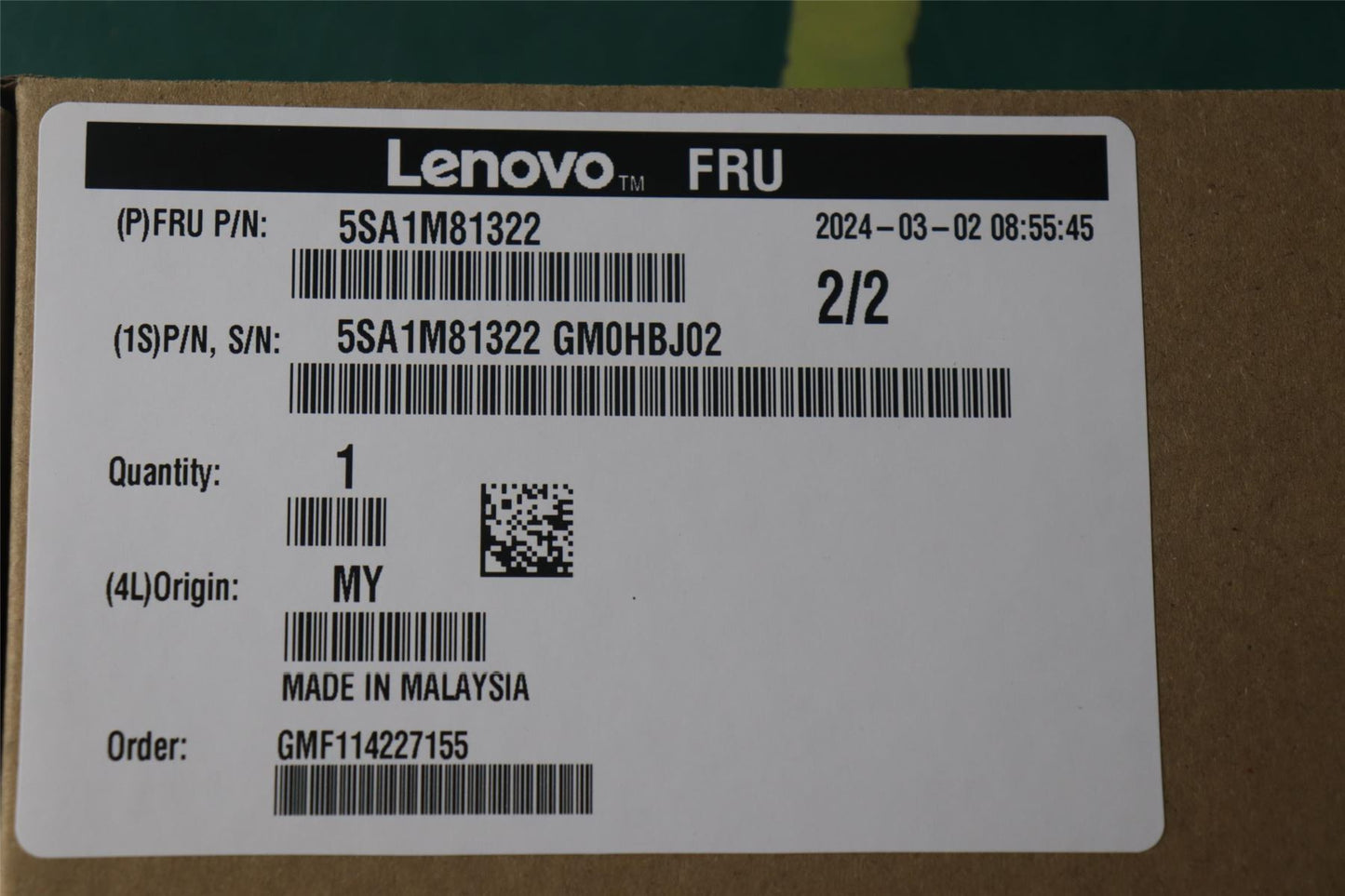 Lenovo Legion T5 26IRB8 CPU Processor 5SA1M81322