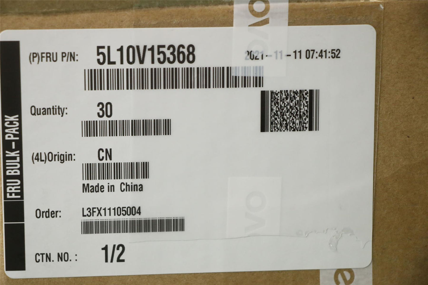 Lenovo LABEL FRU Label Kit for LIPC 5L10V15368