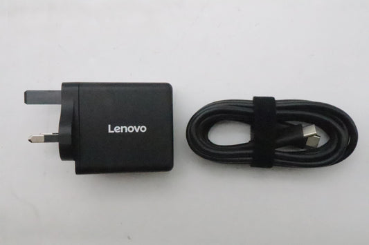 Lenovo AC_ADAPTER Dual USB-C 65W-PA BK-UK 65W AC Charger Adapter 5A11T62307