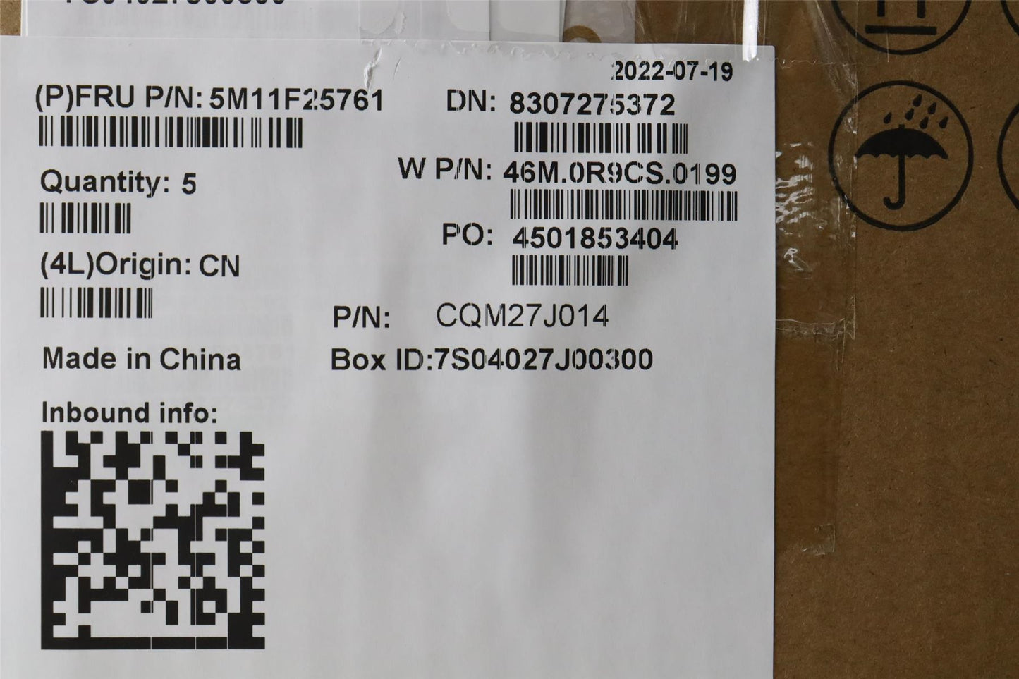 Lenovo MECH_ASM FRU BLKB SWS w/C Cov Chicony 5M11F25761