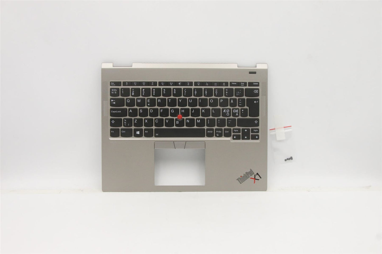 Lenovo ThinkPad X1 Keyboard Palmrest Top Cover Nordic Mineral Grey 5M11B59877