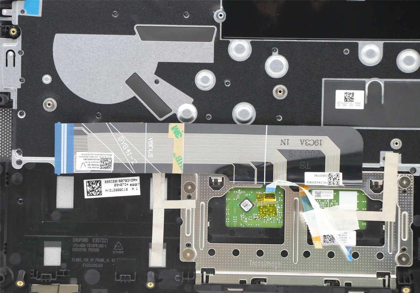 Lenovo IdeaPad 5 14IIL05 Palmrest Cover Touchpad Keyboard Belgian 5CB0Y88762
