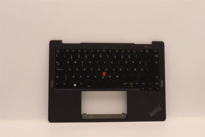 Lenovo ThinkPad X13s Keyboard Palmrest Top Cover Danish Black 5M11J12803