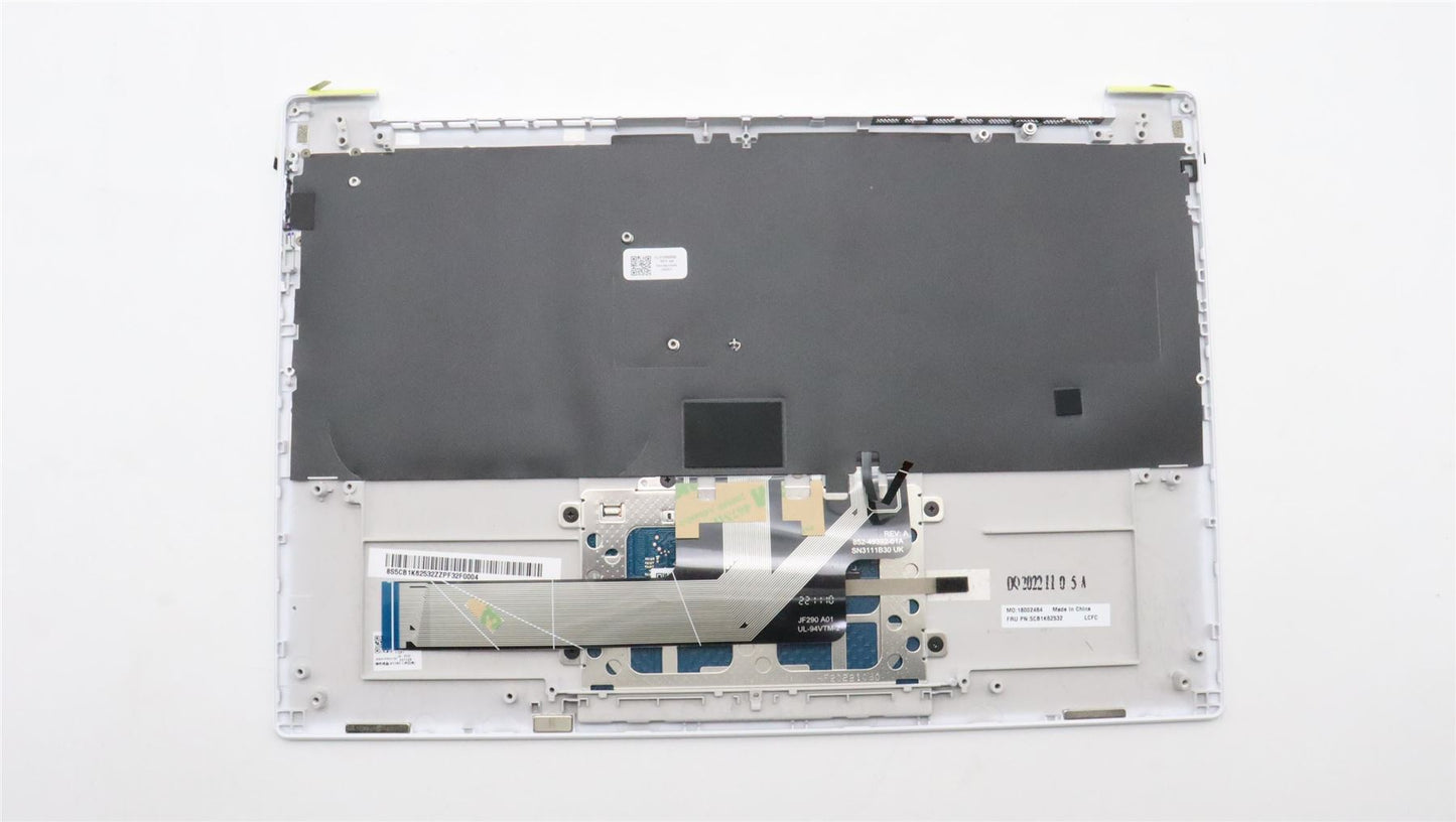 Lenovo Yoga 7 13IRP8 Palmrest Cover Touchpad Keyboard German White 5CB1K62532