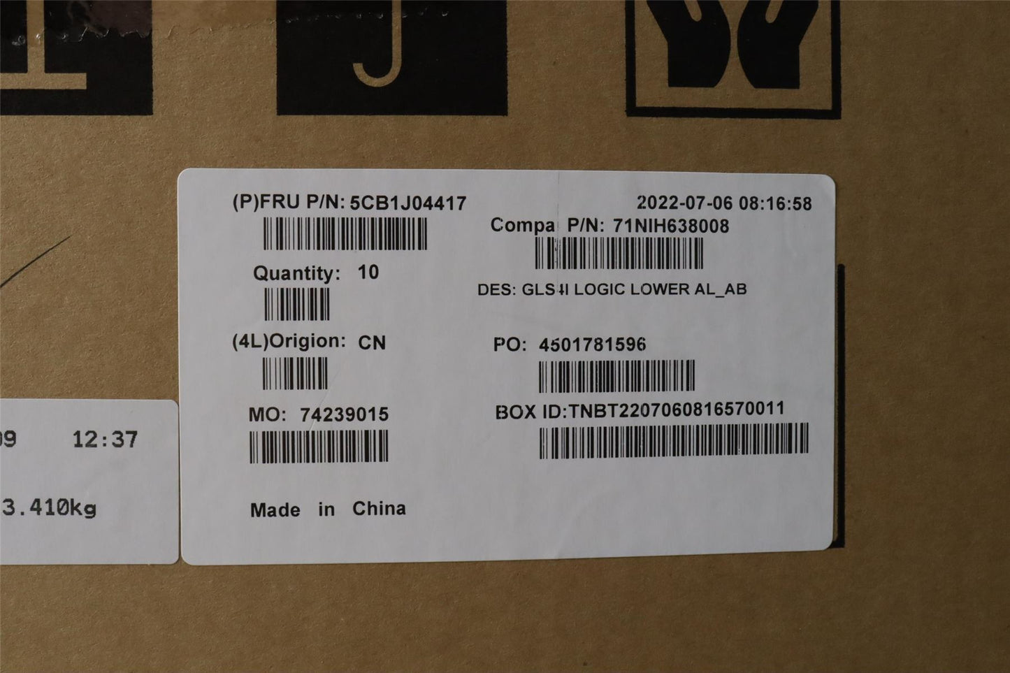 Lenovo Lower Case C 82SD AL_AB 5CB1J04417