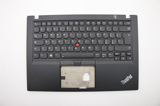 Lenovo ThinkPad T490s Keyboard Palmrest Top Cover Italian Black Backlit 02HM219