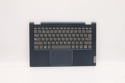 Lenovo Yoga 14s ITL Keyboard Palmrest Top Cover Spanish Blue Backlit 5CB1C92795