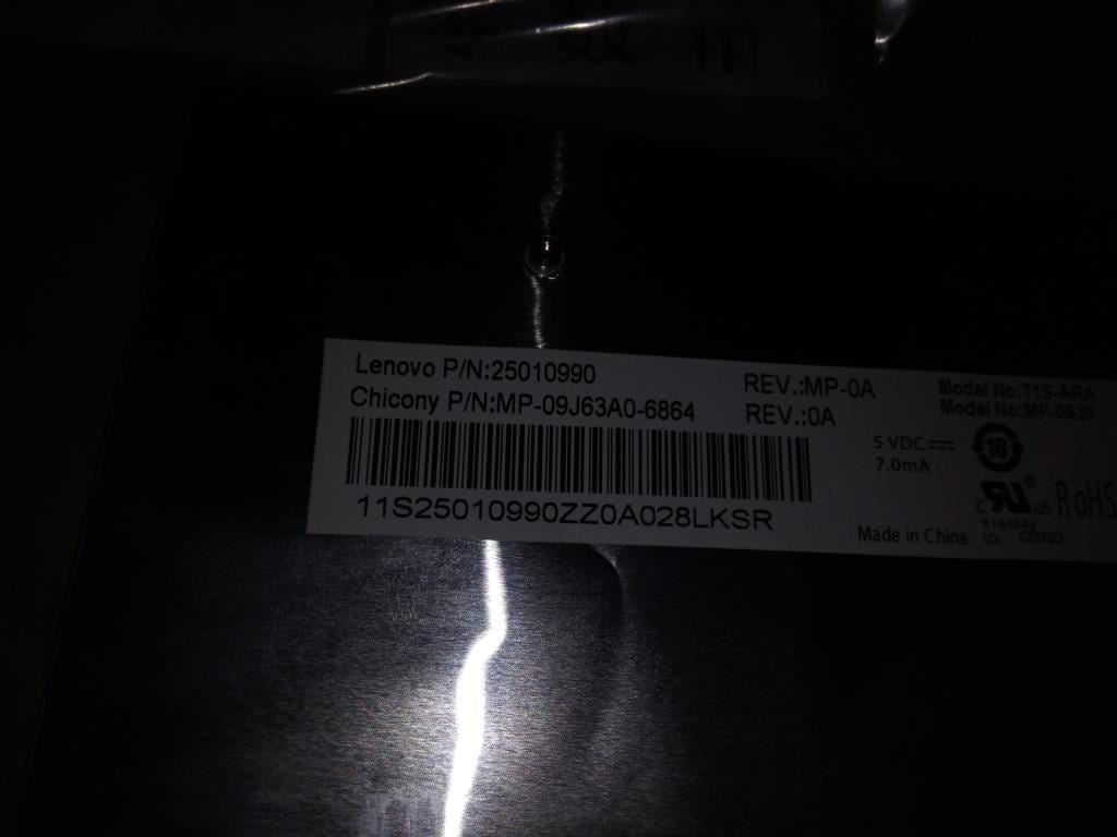 Lenovo CCY T1S ARA 83KEY BLACK FRAME KBD Arabic Keyboard 25010990