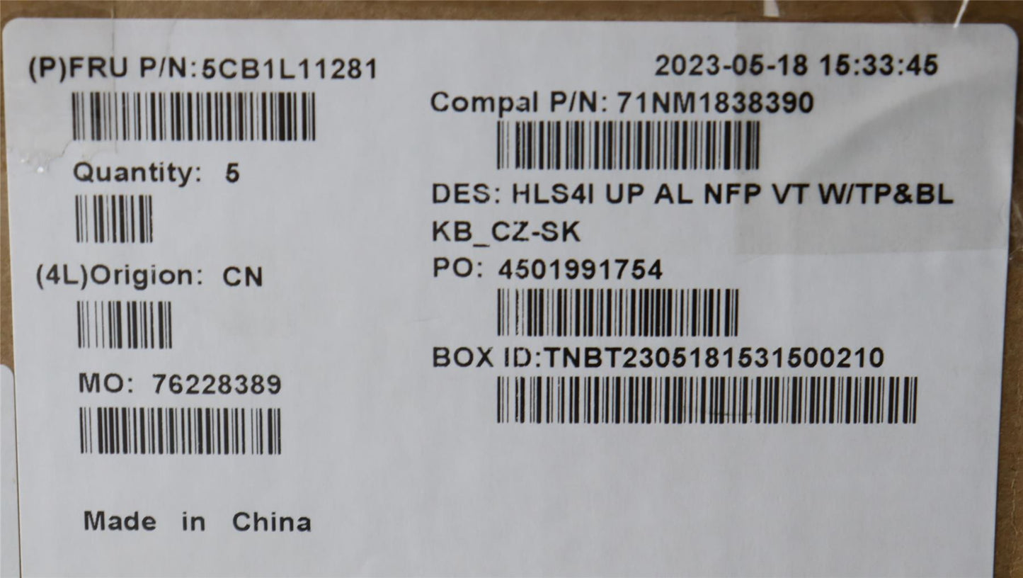 Lenovo IdeaPad 5 14ABR8 5 14IAH8 Palmrest Cover Touchpad Keyboard 5CB1L11281