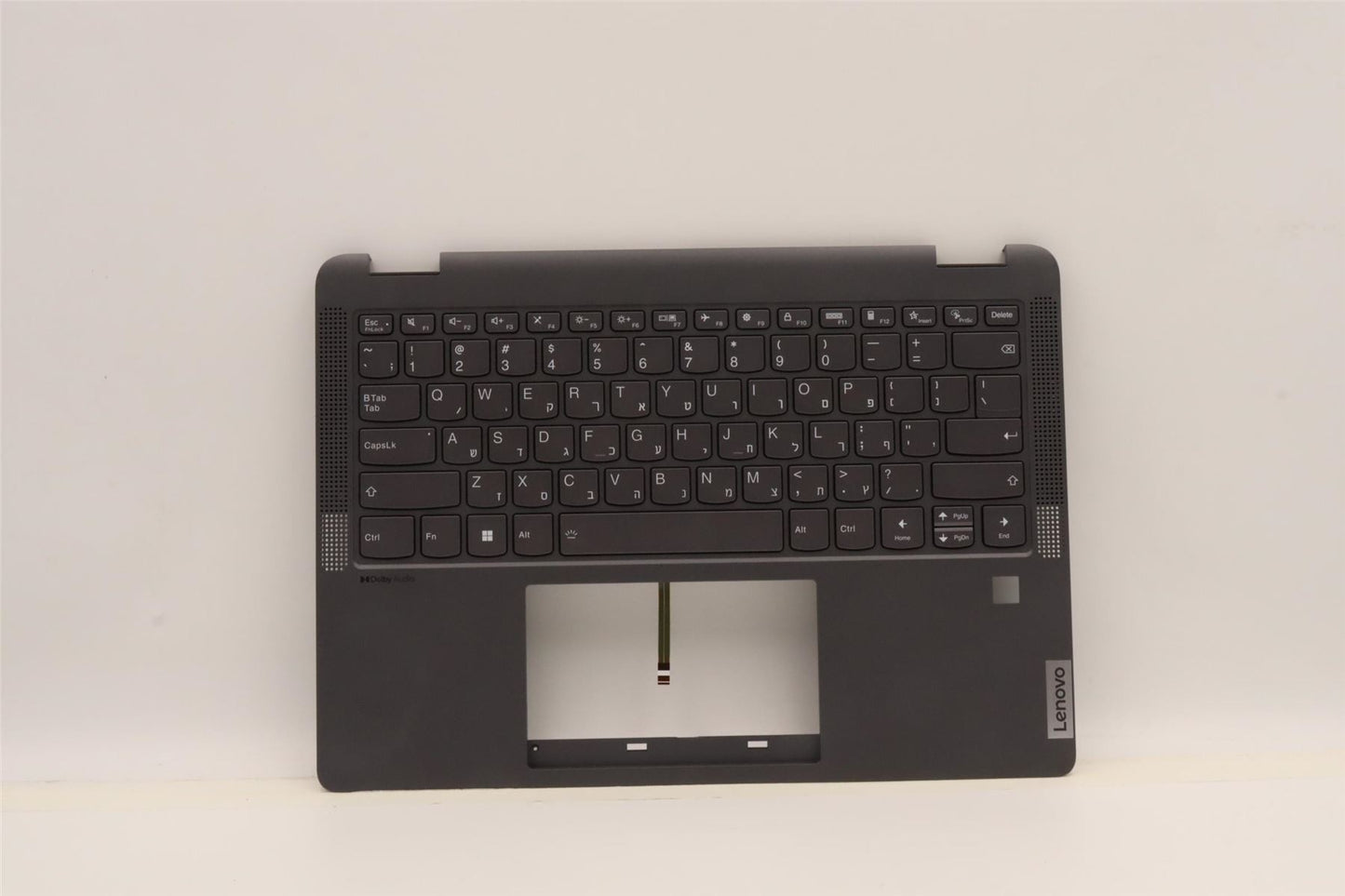 Lenovo IdeaPad 5 14IAU7 Keyboard Palmrest Top Cover Hebrew Grey 5CB1H79896