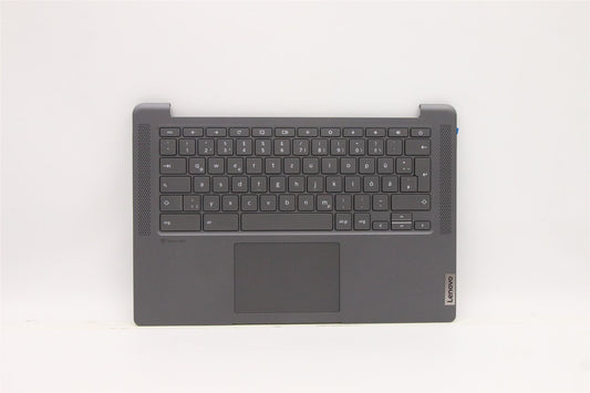 Lenovo Chromebook 14ITL6 Keyboard Palmrest Top Cover German Grey 5CB1D33473