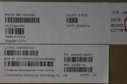 Lenovo MECH_ASM FRU KB HBW(TRI)US Bk 5M11N93287