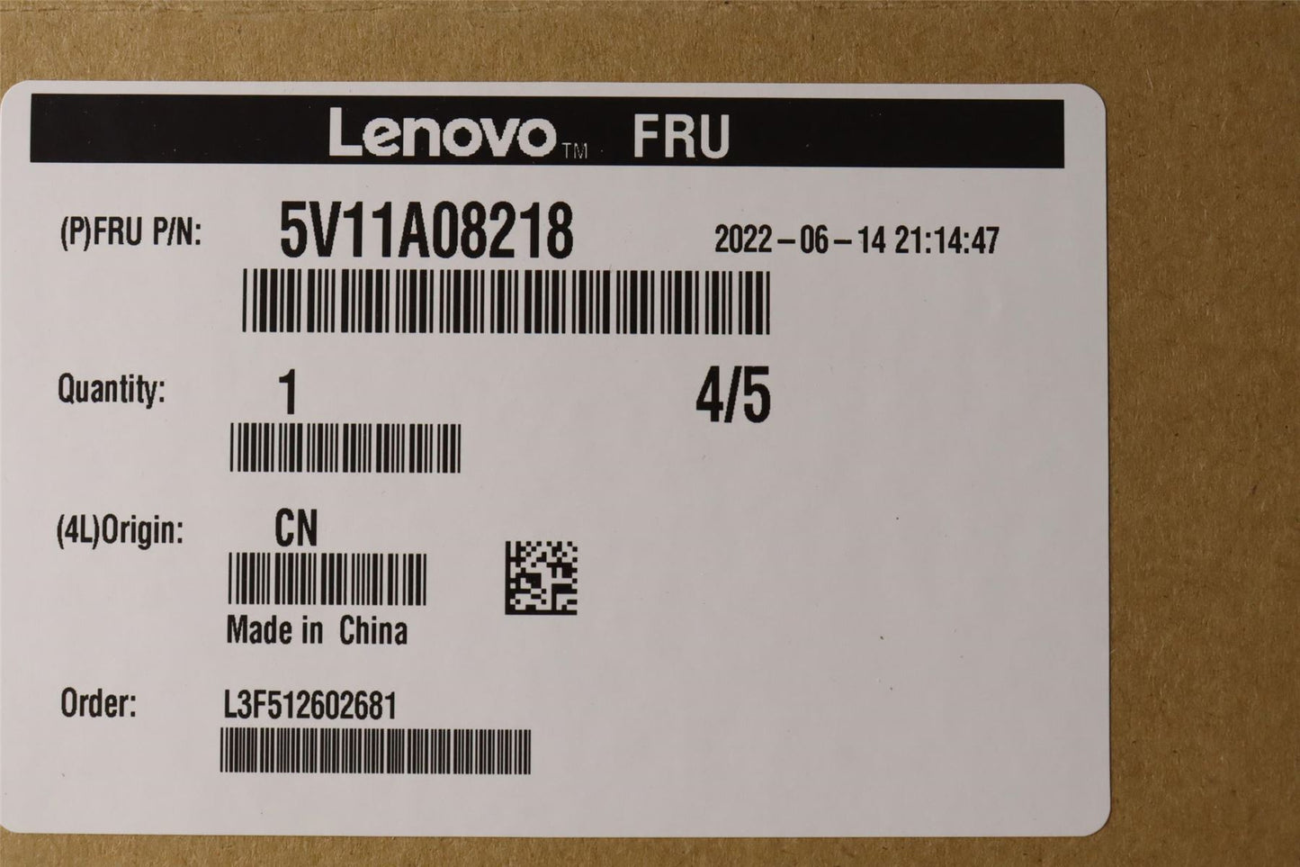 Lenovo ThinkStation P620 P360 P358 P3 GPU Graphics Card 5V11A08218