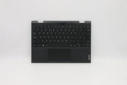 Lenovo 300e 2nd Gen Palmrest Cover Touchpad Keyboard UK Black Backlit 5CB1B02709