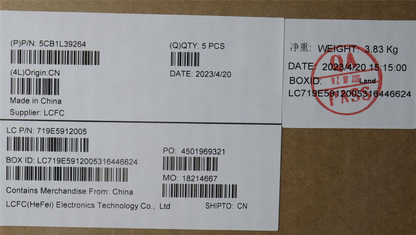 Lenovo Upper Case ASM_SLV L82WR RGB WTWOL 5CB1L39264