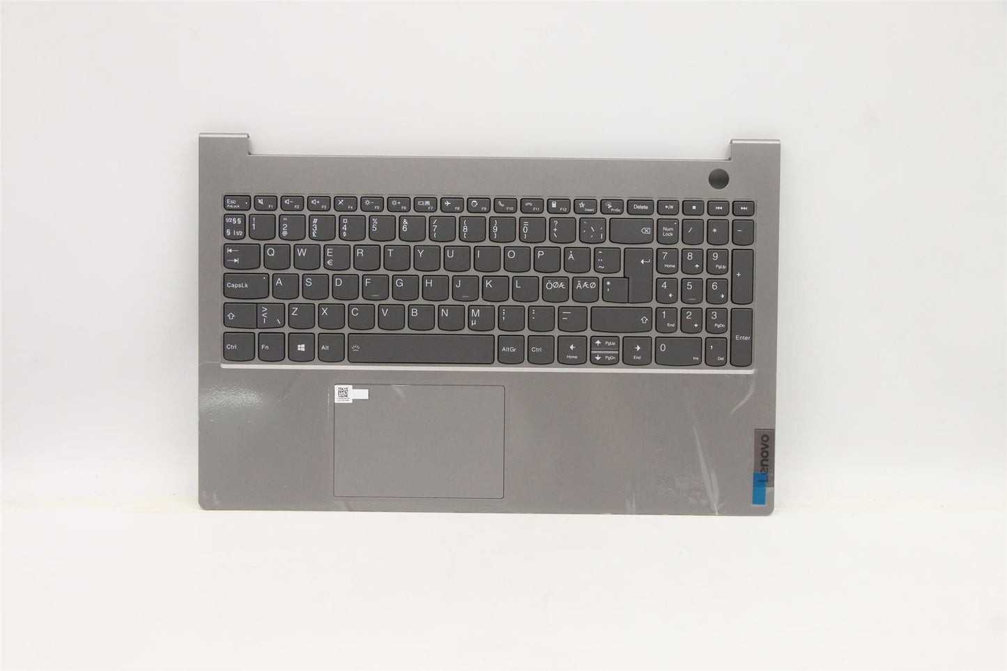 Lenovo ThinkBook 15 G3 ACL Keyboard Palmrest Top Cover Norwegian Grey 5CB1C87526