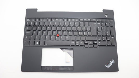 Lenovo ThinkPad E16 Gen 1 Palmrest Cover Keyboard Swiss Black Backlit 5M11J05717