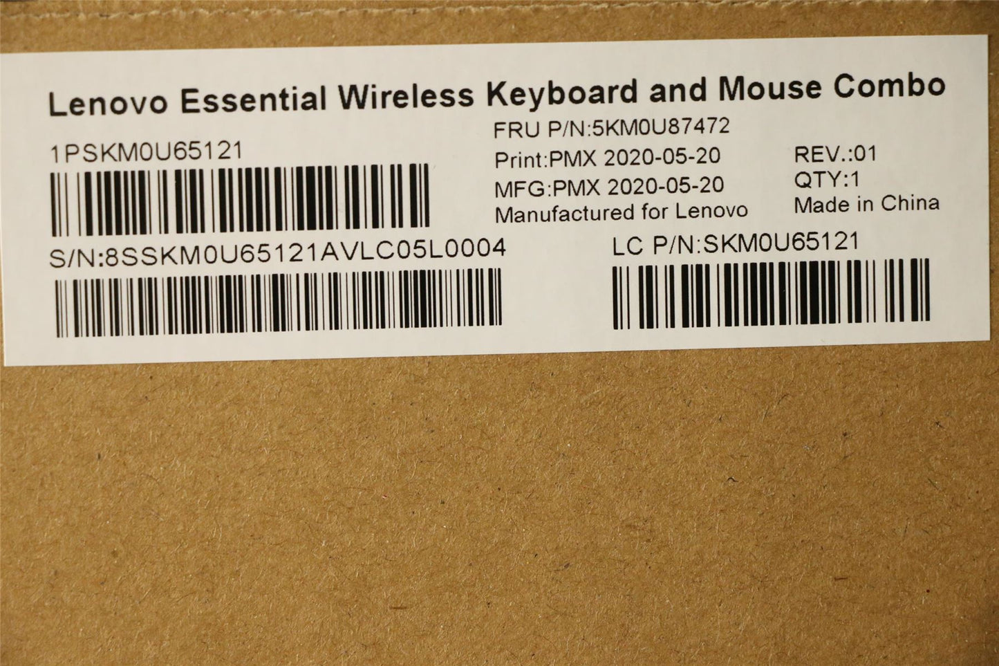 Lenovo IdeaCentre A540-27ICB 5-27IMB05 Wireless Keyboard Mouse Silver 5KM0U87472