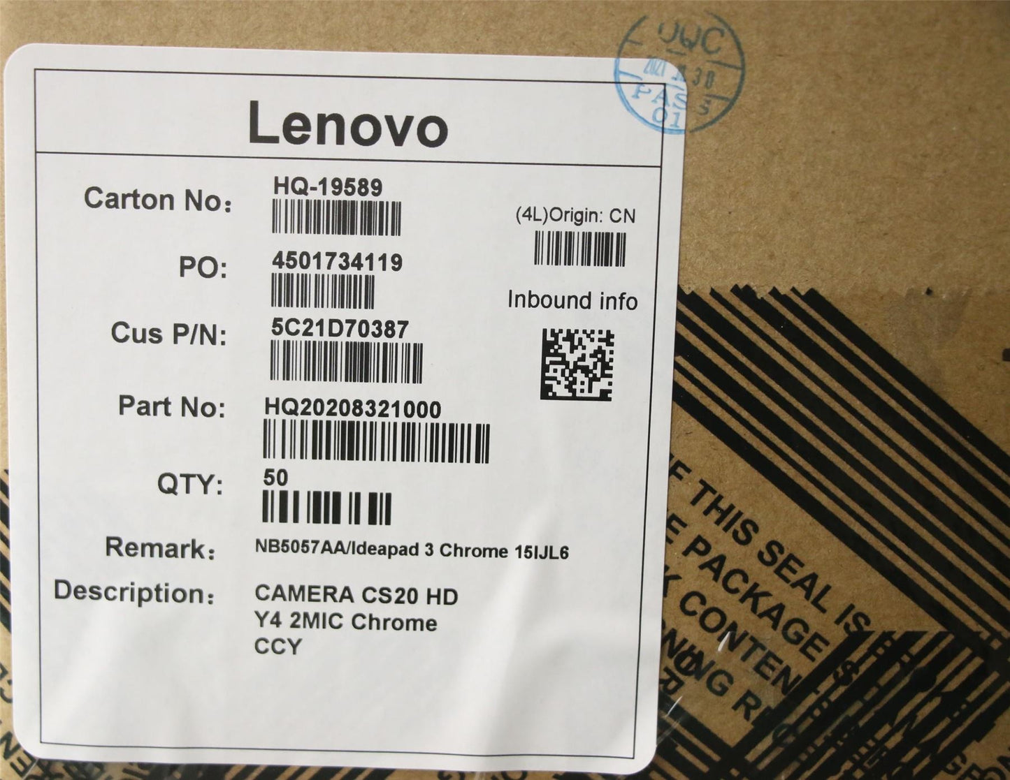 Lenovo Yoga 3 15IJL6 500e Gen 4 Webcam Web Cam Camera Cam 5C21D70388