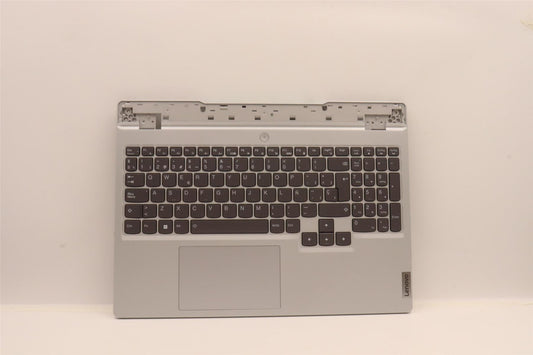 Lenovo 5 15IAH7H Palmrest Cover Touchpad Keyboard Spanish Cloud Grey 5CB1F38686