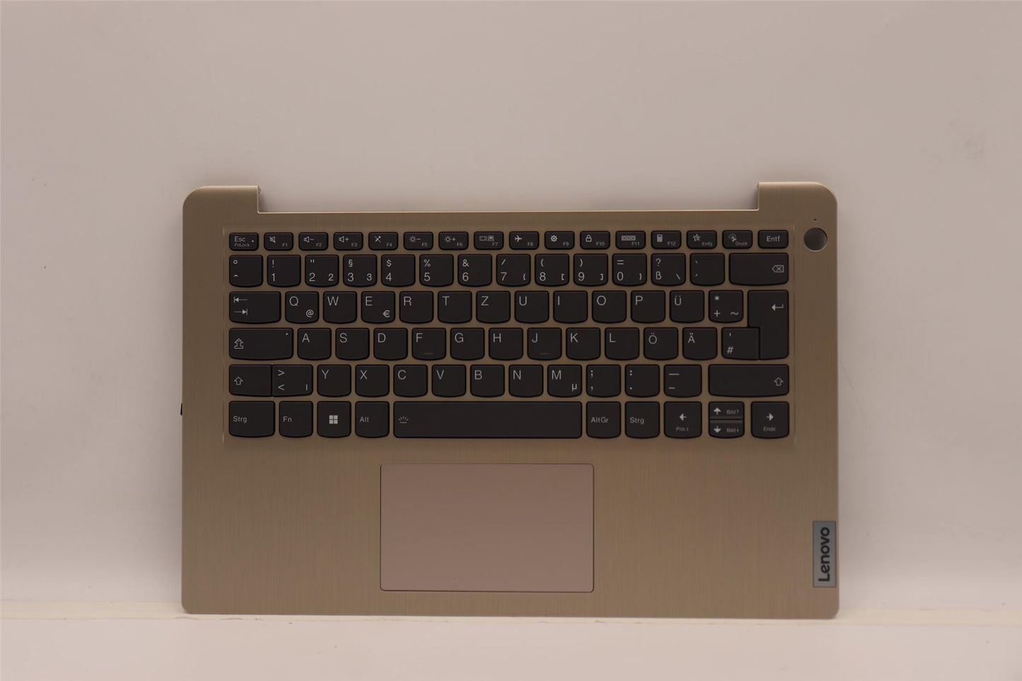 Lenovo IdeaPad 3 14ITL6 Palmrest Cover Touchpad Keyboard German Sand 5CB1C04485