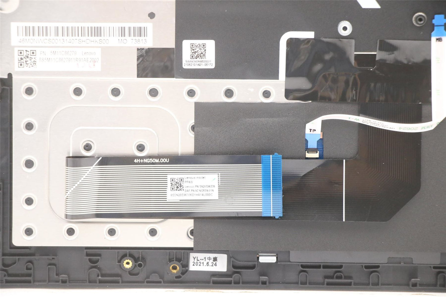 Lenovo MECH_ASM KB Nordic w/PTC BK(W/DFKB) 5M11C86279